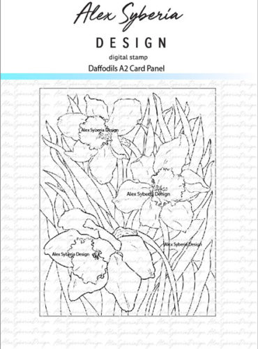 AlexSyberiaDesign-Daffodils-Digi-stamp