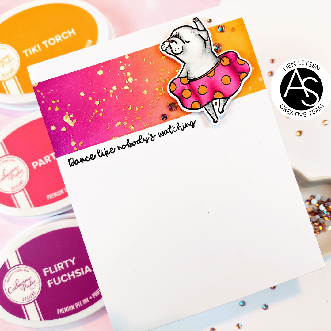 alex syberia designs cute card sparkle and dance