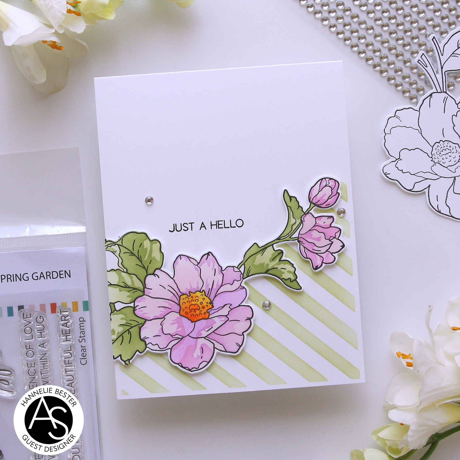 How to use a large floral stamp to make clean and simple cards – Alex ...