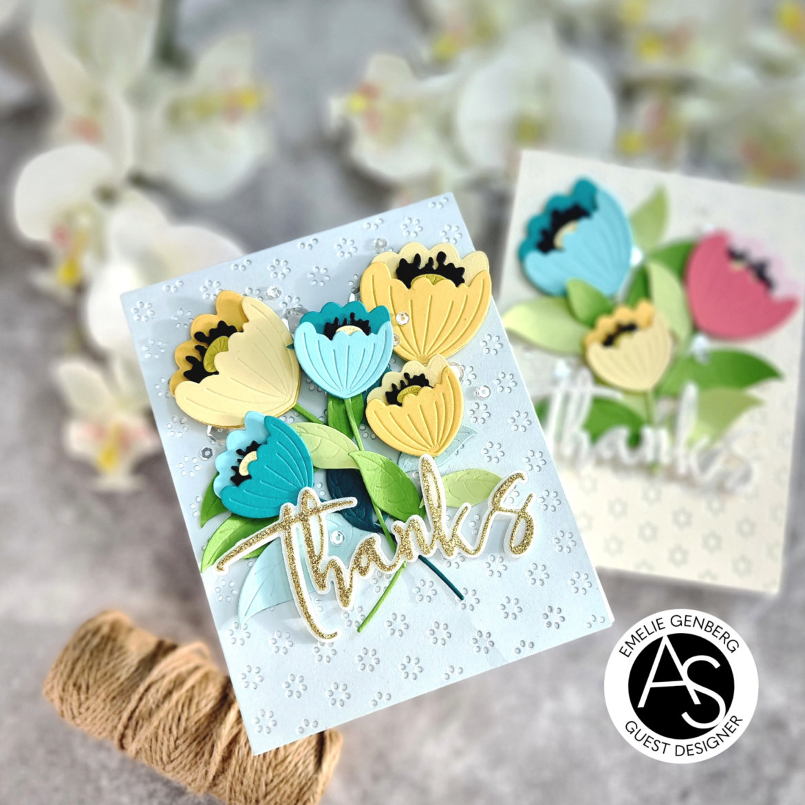 Thank you cards – Fantasy Flowers – Alex Syberia Designs Blog