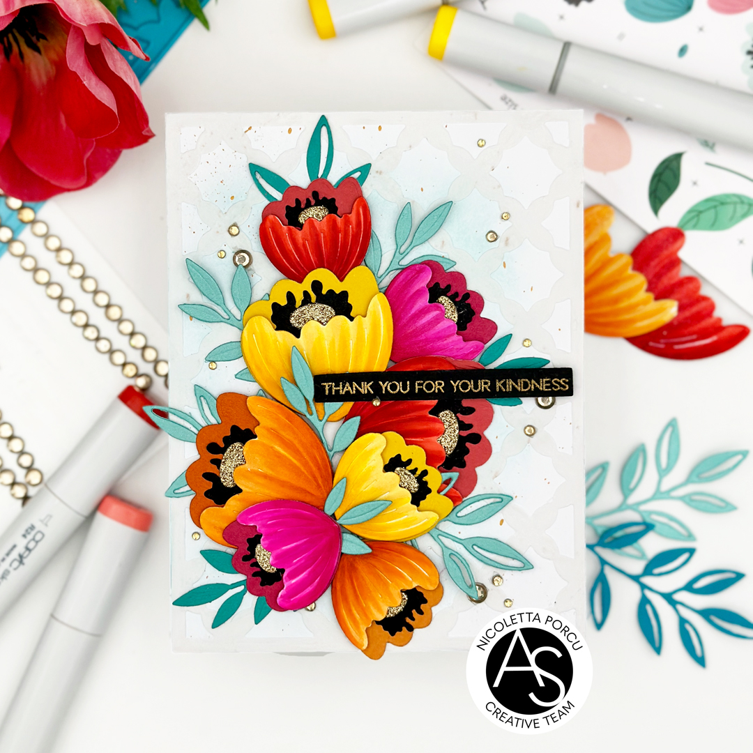 flowers-dies-stamps-leaves-fantasy-die-cutting-machine-tutorial-copic-coloring-alex-syberia-designs-cardmakers