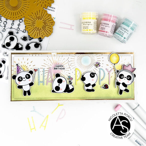 Alex-Syberia-Designs-Cheerful-Panda-Moments-Nicoletta-Porcu-cardmaking-wow-embossing-powders