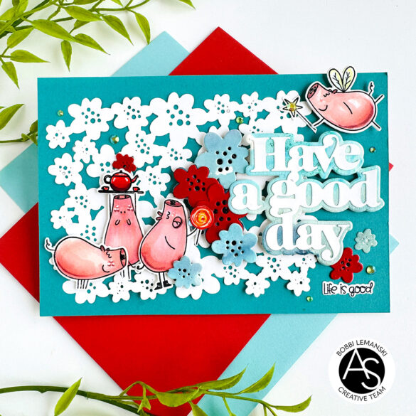 Hog Happy Day-alex-syberia-cardmaking-stamps-pigs-flowers