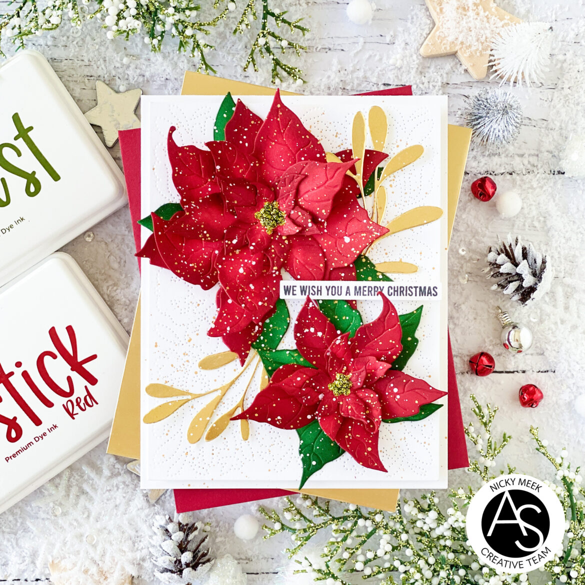 Joyful Poinsettia-Alex Syberia-cardmaking-scrapbooking