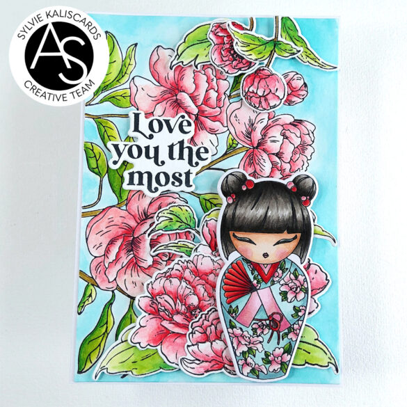 PeonyBlossoms-kokeshi-dolls-stamps-press-plate-alex-syberia-designs